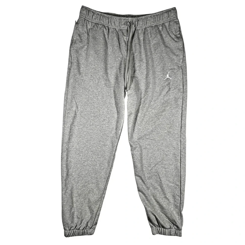 Jordan Dri-FIT Sweatpants Mens XL Gray FV8608-050 Jumpman Joggers Athletic Pants - Picture 2 of 14
